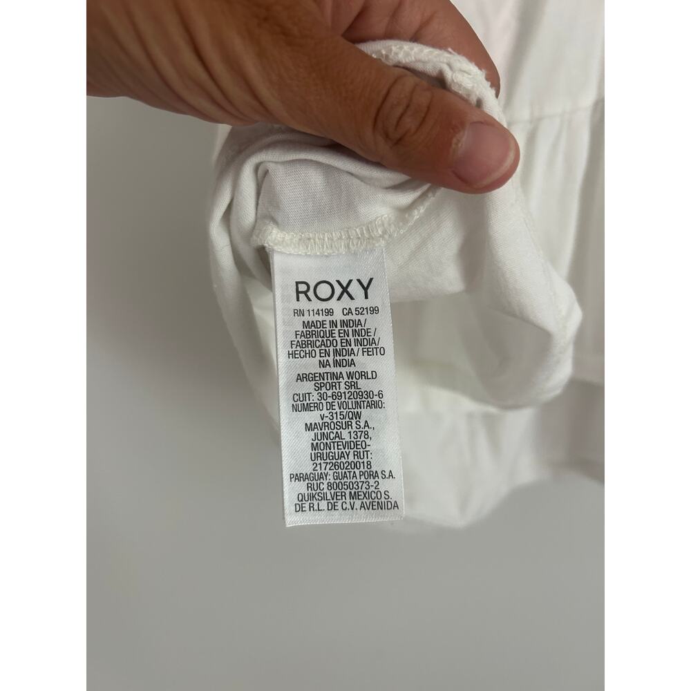 Roxy Girl Embroidered Boho Tank – Size 12 Large – White Summer Top - Picture 6 of 6
